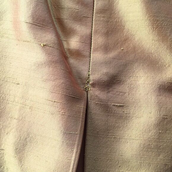 Dana Buchman raw silk skirt lined gold size 4 - Picture 8 of 8